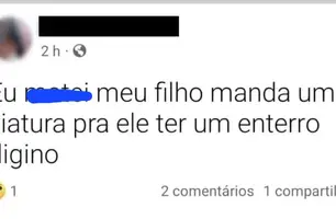 mãe chama viatura após estrangular o próprio filho: ‘Eu matei meu filho’ (Foto: Reprodução)