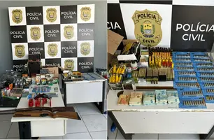 Material apreendido pela polícia (Foto: Reprodução)