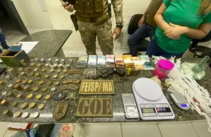 Material apreendido pela polícia (Foto: Reprodução)