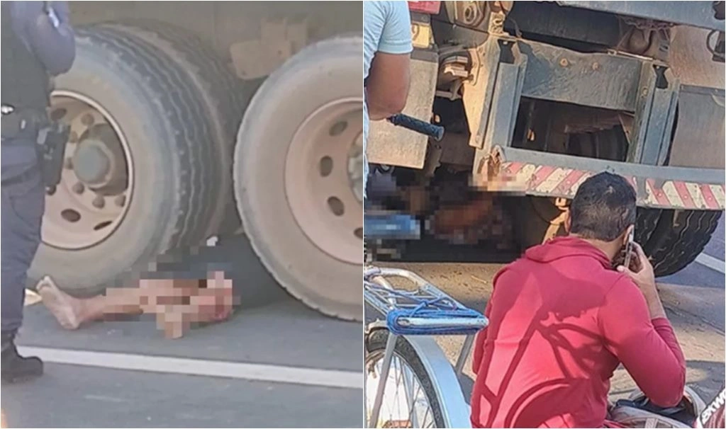 Morre mulher que ficou presa entre rodas de caminhão durante acidente em Teresina