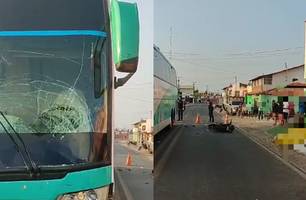 Motociclista morre após colidir contra ônibus ao voltar de festa em Luís Correia (Foto: Reprodução)