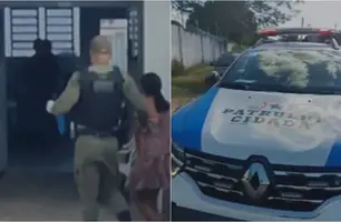 Mulher é presa em flagrante após esfaquear companheiro em Teresina (Foto: Conecta Piauí)