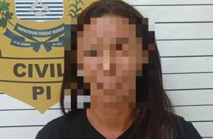 Mulher é presa suspeita de furtar joias e esconder dentro de bolsa em Parnaíba (Foto: Divulgação/Polícia Civil)