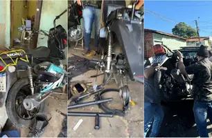 Polícia Civil desarticula desmanche de motocicletas na zona Norte de Teresina (Foto: Reprodução)