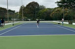 Quadra de tenis no parque Potycabana (Foto: Tiago Moura/ Conecta Piauí)