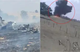 Queda de avião deixa três pessoas mortas no interior de São Paulo (Foto: Reprodução)