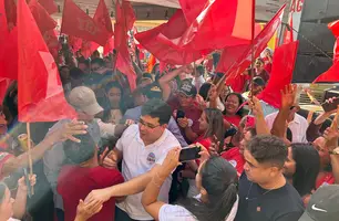 Rafael Fonteles inaugura obra e participa de comícios no Piauí (Foto: Conecta Piauí)