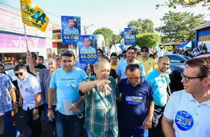 Silvio Mendes realiza grande caminhada na zona Sul de Teresina (Foto: Suyane Mesquita)