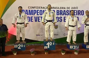 Soldado da PM conquista medalha de ouro e se torna tricampeão brasileiro de judô (Foto: Reprodução)