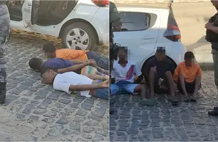 Suspeitos de roubo (Foto: Reprodução)