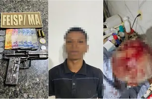 Trio é preso suspeito de render e agredir idoso durante assalto em Timon (Foto: Reprodução)