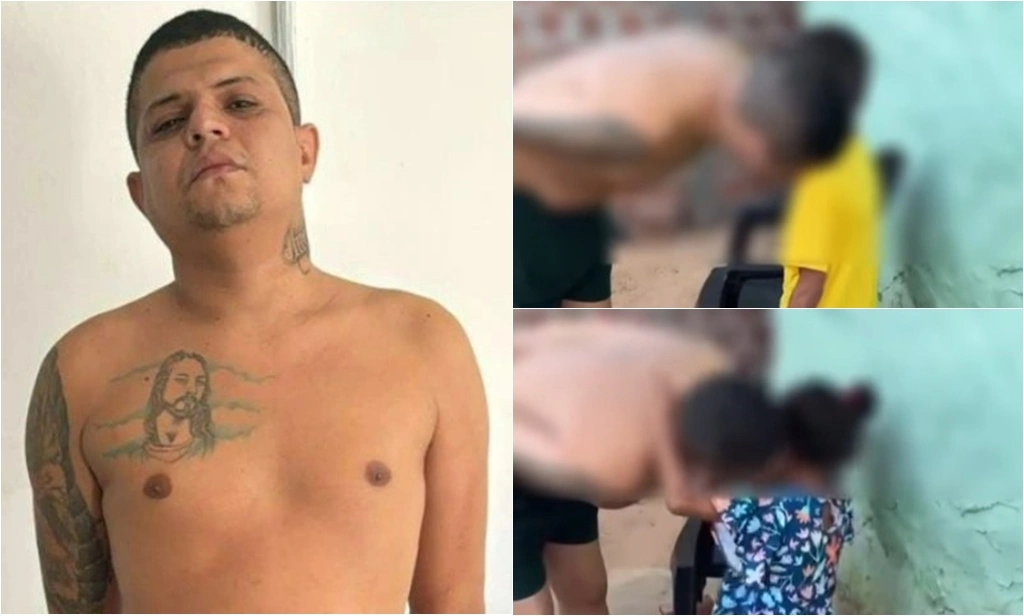 Vídeo mostra criminoso 'Bolacha' se despedindo dos filhos ao ser preso