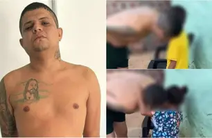 Vídeo mostra criminoso 'Bolacha' se despedindo dos filhos ao ser preso (Foto: Reprodução)