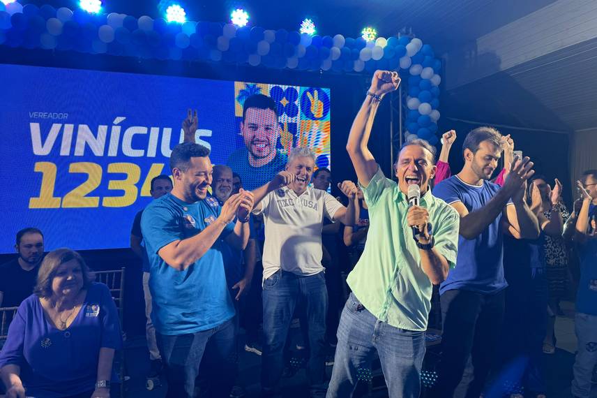 Vinicius lança candidatura a vereador de Caxias em evento com grande público