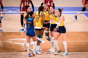 Vôlei feminino passa fácil pelo Japão e garante vaga antecipada nas quartas (Foto: Vôlei Brasil)