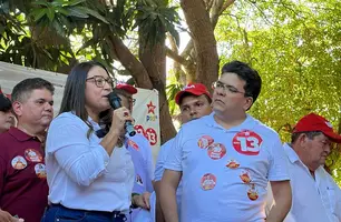 Adriana Sá e Zé Vieira realizam encontro com Rafael Fonteles em Landri Sales (Foto: Conecta Piauí)