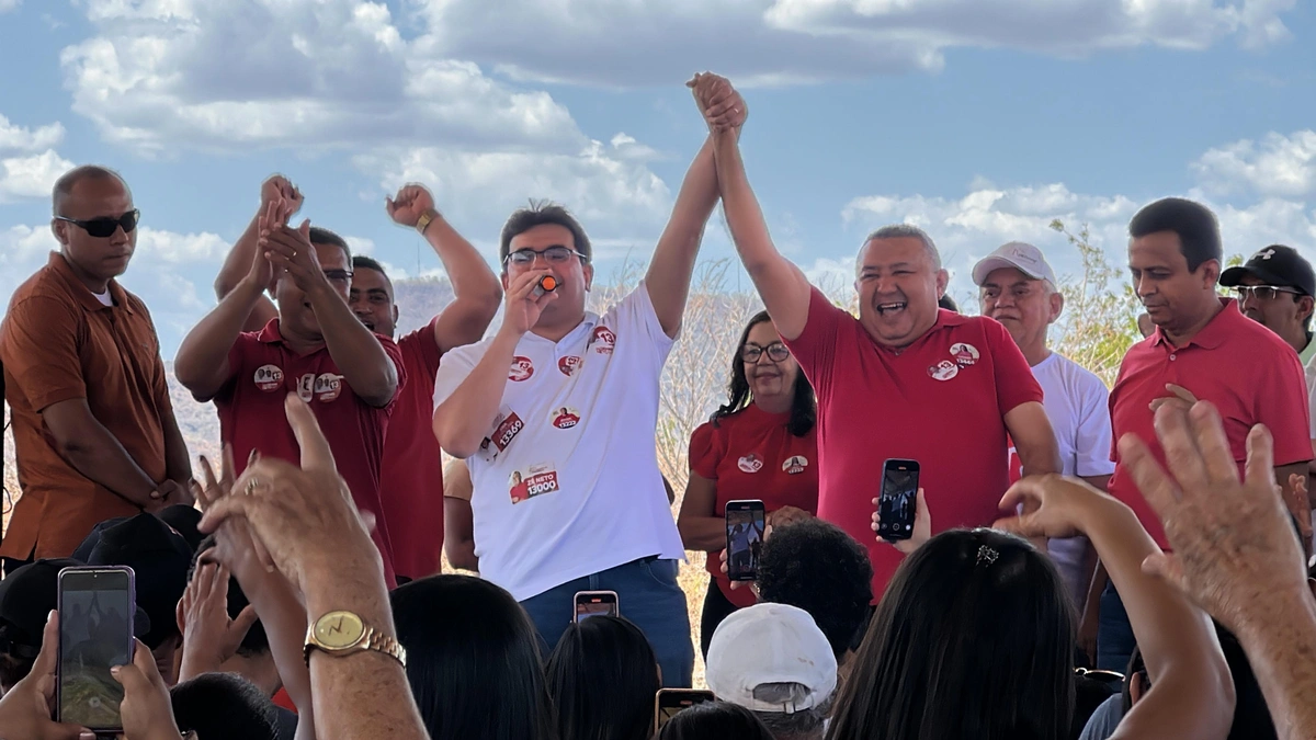 Aldemar Neto realiza ato político junto a Rafael Fonteles em Cajazeiras do Piauí