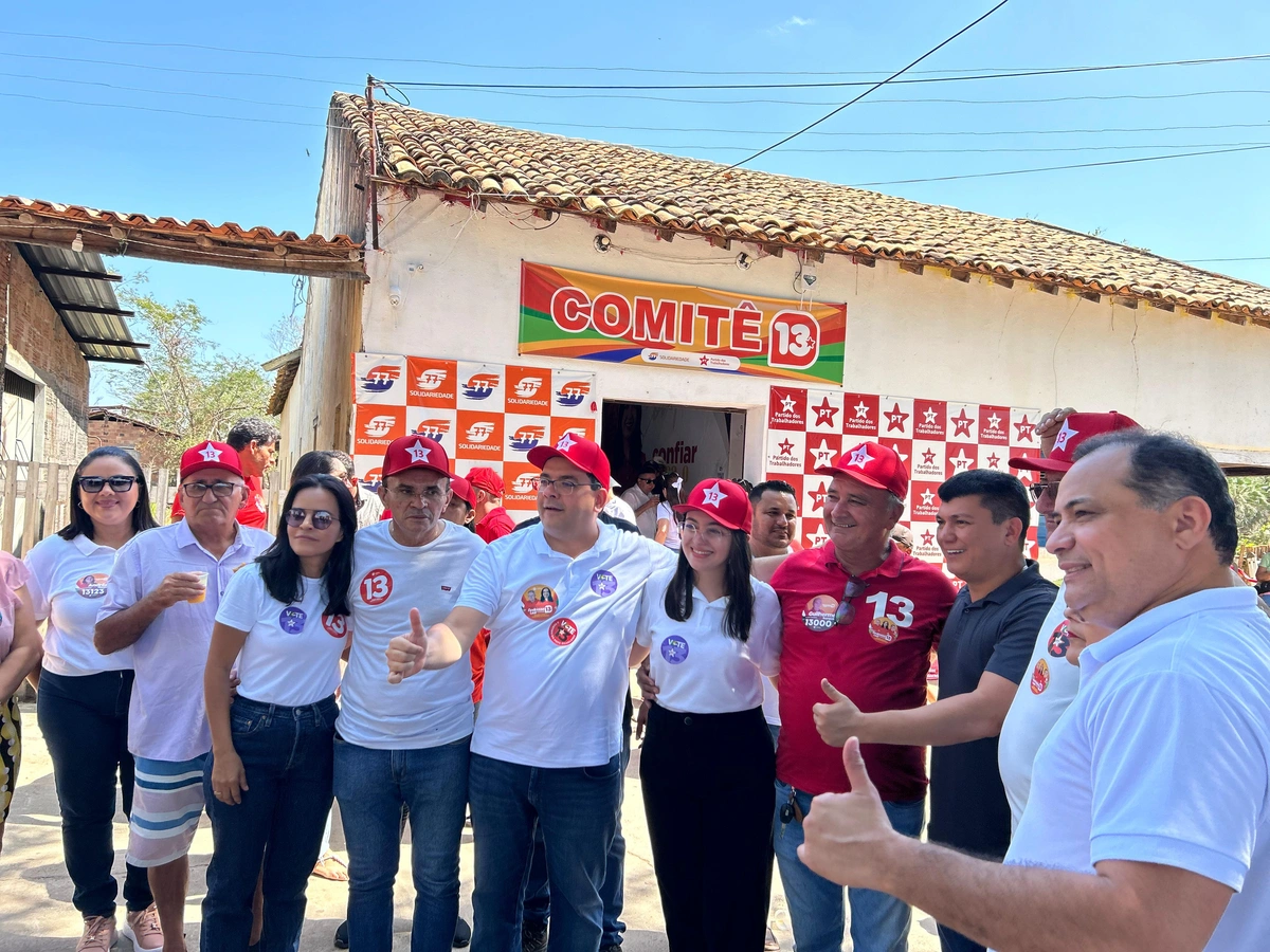 Andressa Leal reúne apoiadores ao lado de Rafael Fonteles em Caraúbas do Piauí