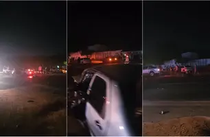 Assista: dois acidentes em povoado na BR 316, em Timon, levam três para hospital (Foto: Reprodução)