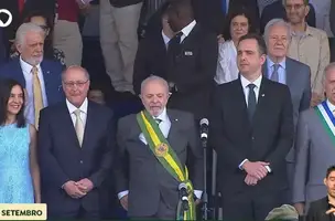 Autoridades prestigiam desfile do 7 de Setembro em Brasília (Foto: Tv Brasil)