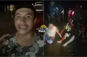 Barco naufraga próximo a Parnaíba: sobrevivente relata luta para pedir ajuda (Foto: Reprodução)