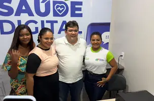 Campo Largo: Rafael Fonteles visita unidade de saúde com Programa de Saúde Digital (Foto: Conecta Piauí)