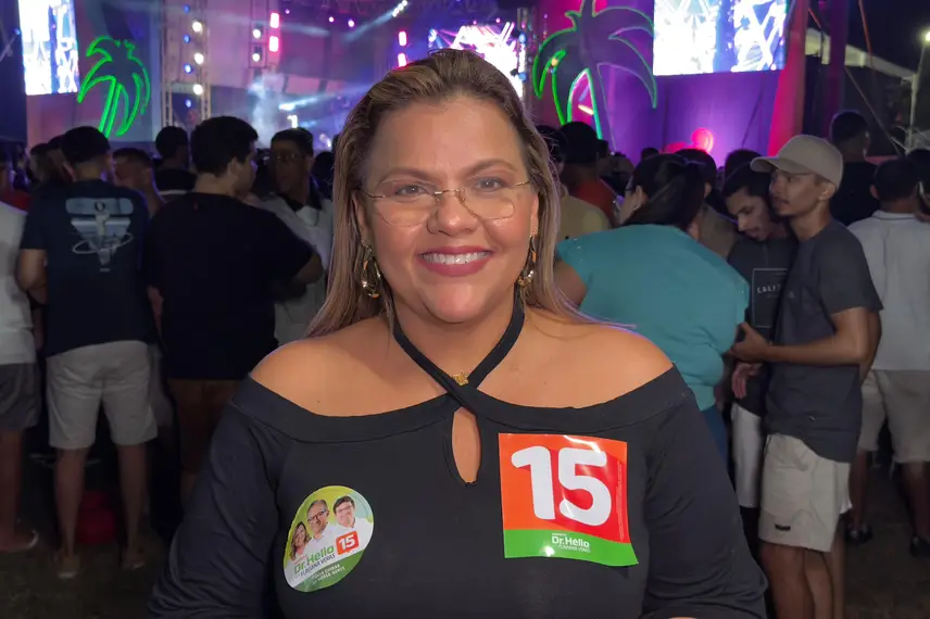 Candidata a vice-prefeita de Parnaíba Flaviana Veras