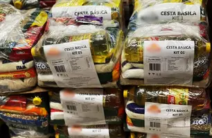 Cestas básica (Foto: Tiago Moura/ Conecta Piauí)
