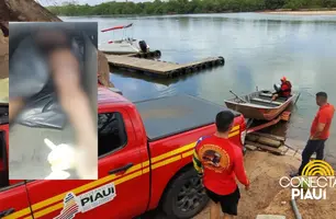 Corpo de homem é encontrado apenas com sunga no Rio Parnaíba, zona Sul de Teresina (Foto: Conecta Piauí)