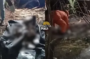 Corpo decepado e carbonizado é encontrado em cova rasa na zona Norte de Teresina (Foto: Conecta Piauí)