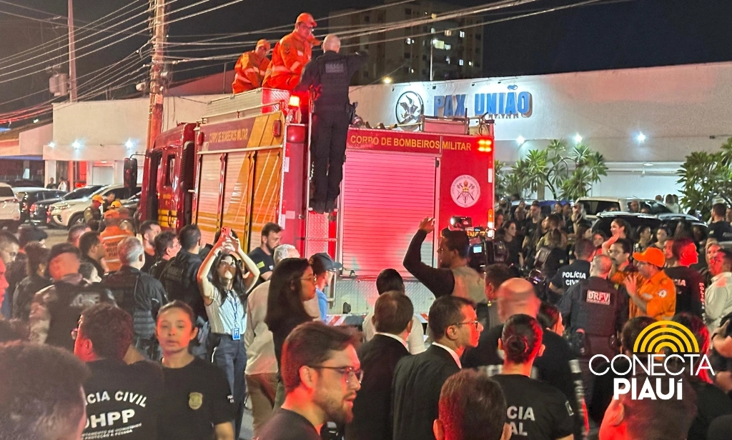 Cortejo em homenagem ao policial civil Marcelo Soares em Teresina