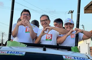 Dr. Hélio reúne multidão de eleitores durante 'arrastão da vitória' em Parnaíba (Foto: Conecta Piauí)