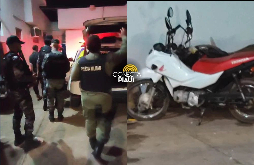 Dupla é presa após roubar motocicleta em Teresina com arma caseira