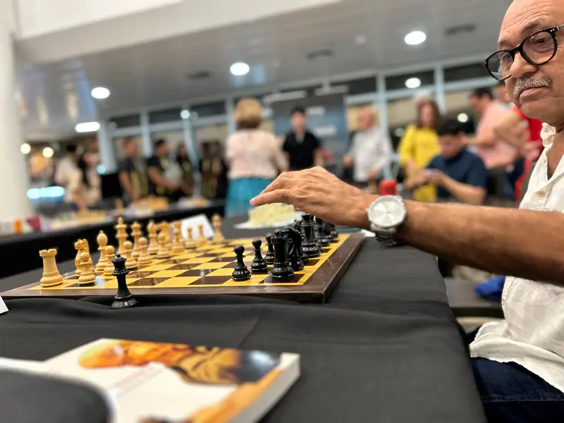 Enxadrista Mequinho participa de 20 partidas simultâneas em Teresina