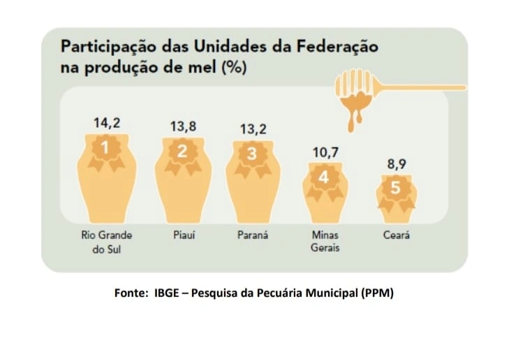 Estados produtores de mel