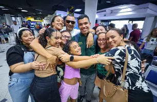Estudantes da rede pública do Piauí embarcam para intercâmbio nos Estados Unidos (Foto: Conecta Piauí)