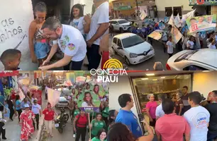 Fábio Novo realiza caminhada do 13 no bairro Alto da Ressureição, em Teresina (Foto: Conecta Piauí)