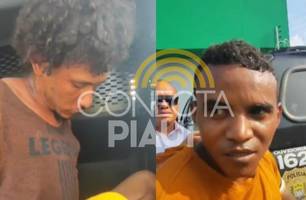 Faccionados são presos em Teresina após roubarem arma de policial (Foto: Conecta Piauí)