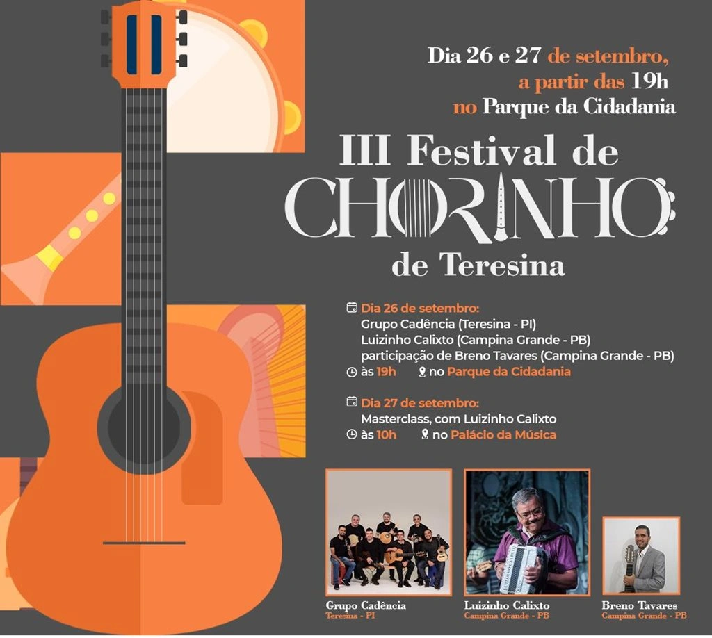 Festival de Chorinho de Teresina chega à terceira edição e reúne diversos artistas