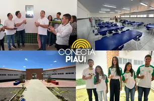 Governador entrega reforma e modernização de escola em Alvorada do Gurguéia (Foto: Conecta Piauí)