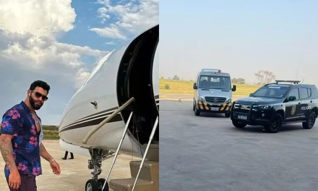 Gusttavo Lima tem avião apreendido em operação que prendeu Deolane