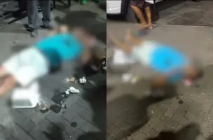 Homem é assassinado enquanto lanchava na Praça São José, no centro de Timon (Foto: Reprodução)