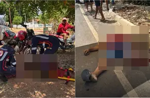 Homem morre e duas pessoas ficam gravemente feridas em acidente de moto no Piauí (Foto: Reprodução)