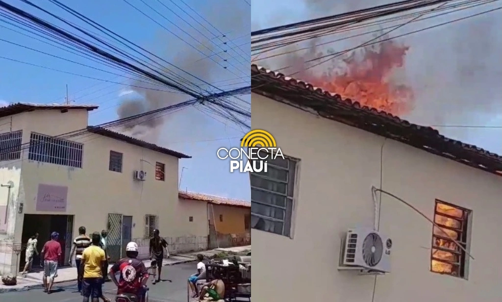 Incêndio atinge salão de beleza na zona Sul de Teresina; bombeiros foram acionados