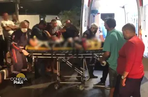 Jovem fica gravemente ferida após colidir moto ao voltar do trabalho em Teresina (Foto: Conecta Piauí)