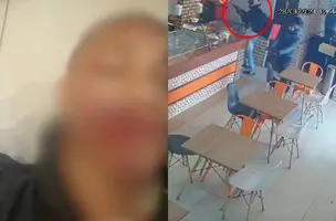 Jovem sofre tentativa de homicídio dentro de sorveteria na zona Leste de Teresina (Foto: Reprodução)