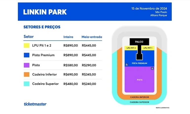 Linkin Park anuncia show em São Paulo no dia 15 de novembro