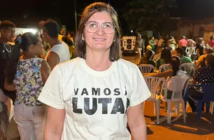 Lisiane Franco se reúne com apoiadores no bairro Anchieta em Colônia do Gurguéia (Foto: Conecta Piauí)