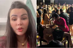 Liziane Carvalho foi exposta após ser filmada em boate na zona Leste de Teresina (Foto: Reprodução)