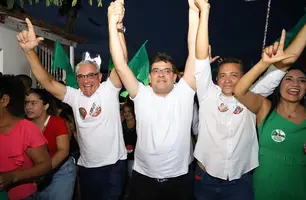 Luís Filho reúne grande multidão em comício com a presença de Rafael Fonteles (Foto: Reprodução)